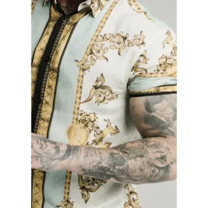 SikSilk S/S Resort Shirt – Lord Off White