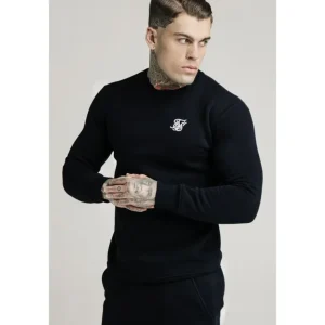 Black Essential Crew Sweatshirt