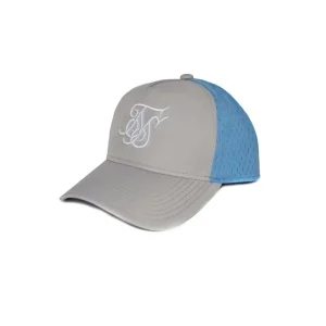 SikSilk Uniform Trucker - Light Grey & Blue