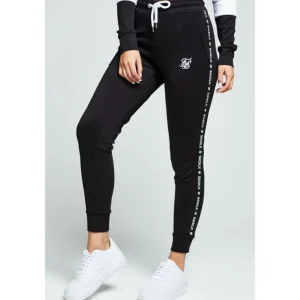 SikSilk Tape Track Pants – Black & White