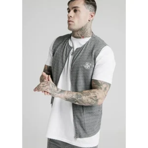 SikSilk Smart Wear Vest - Black & White Dogtooth