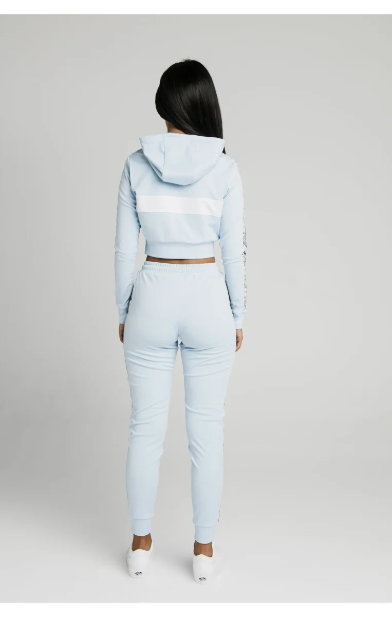 SikSilk Sky Tape Track Pants - Light Blue - Image 9