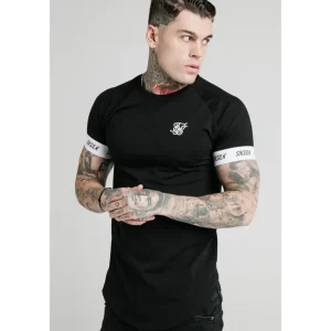 SikSilk S/S Raglan Tech Tee - Black