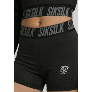 SikSilk Tape Gym Shorts - Black