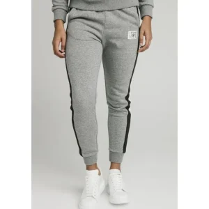 SikSilk Luxe Track Pants - Grey Marl