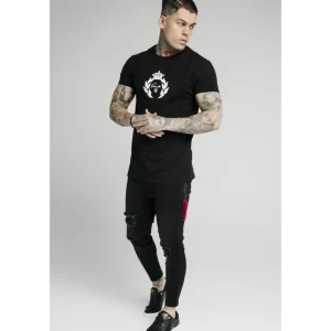 SikSilk S/S Prestige Glow Gym Tee - Black