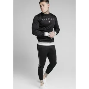 SikSilk Deluxe Crew Sweat - Black