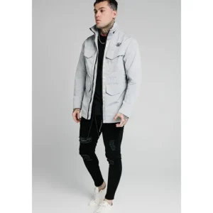 SikSilk Lightweight Zip Jacket - Ice Grey
