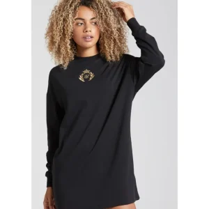 SikSilk Prestige T-Shirt Dress - Black