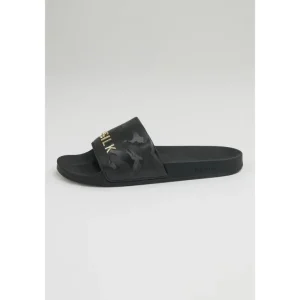 SikSilk Alpha Camo Slides - Black