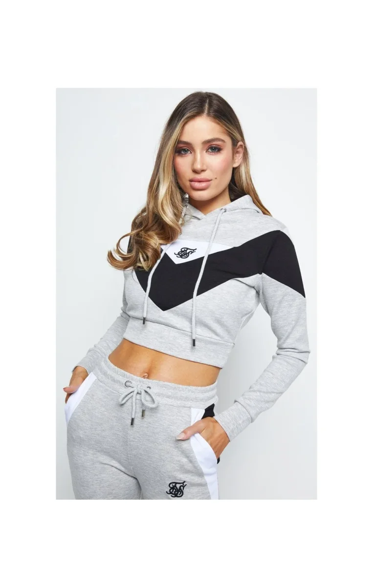 SikSilk Track Top - Grey Marl - Image 2