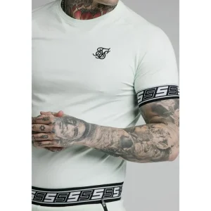 SikSilk S/S Exhibit Tech Tee - Aqua Teal