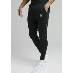 Black Exposed Tape Jogger