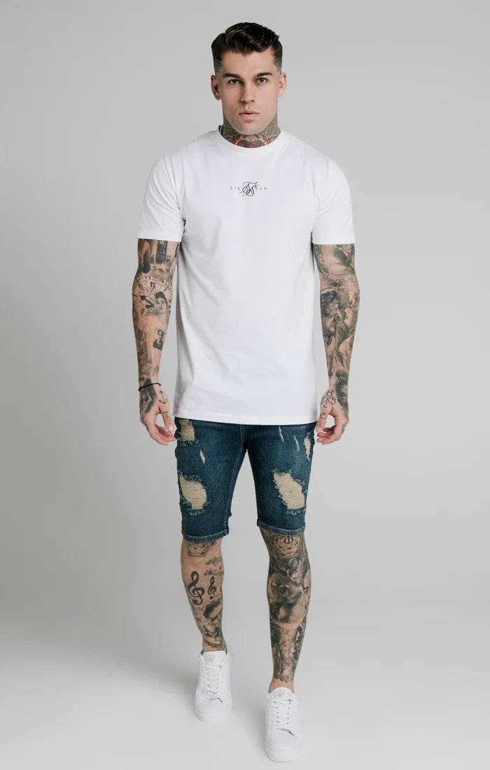Midstone Skinny Distressed Denim Short - Image 5