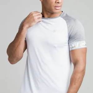 White Scope Elastic Cuffed T-Shirt