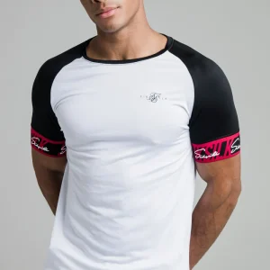 White Tape Elastic Cuff T-Shirt