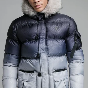Black And Grey Puff Parka