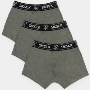 Grey Pack Of 3 Boxers