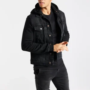 Black Essential Denim Jacket