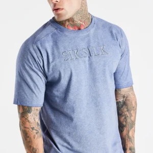 Washed Blue Muscle Fit T-Shirt