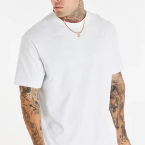 White Relaxed Printed Chain T-Shirt
