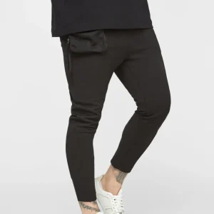 Black Cuffed Track Pant