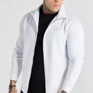 White Panel Hooded Zip Thru