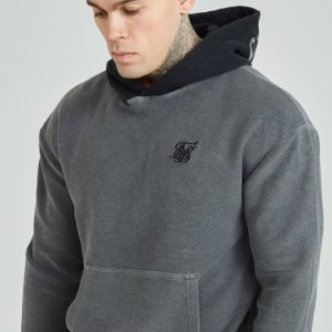 Washed Grey Heavyweight Loopback Oversized Hoodie