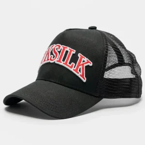 Black Mesh Shadow Logo Trucker Cap