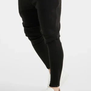 Black Sports Zip Pant