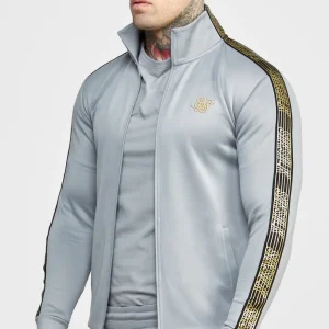 Grey Taped Track Top