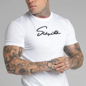 White Muscle Fit T-Shirt