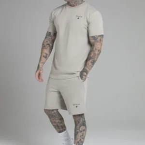 Beige T-Shirt and Shorts Set
