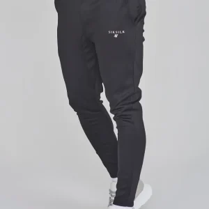 Black Essentials Poly Joggers