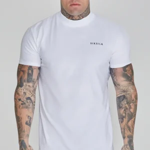 White Muscle Fit T-Shirt