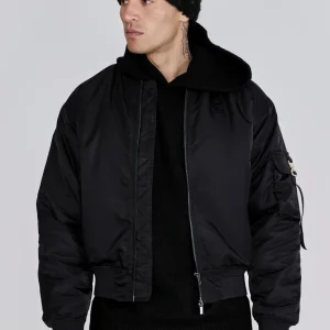 Black Bomber Jacket