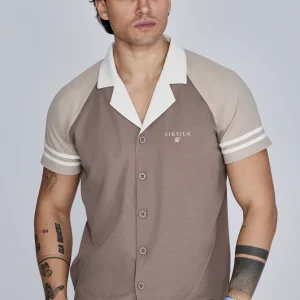 Beige Retro Resort Shirt