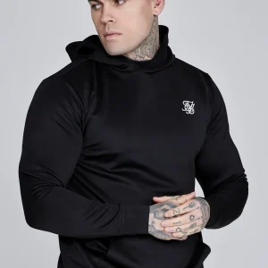 Black Essentials Poly Hoodie