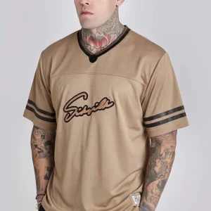 Beige Football T-Shirt