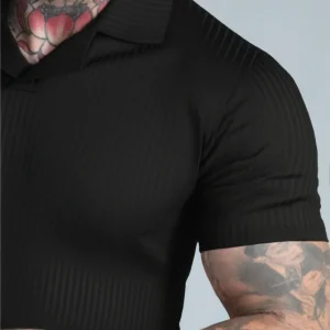 Black Smart Revere Polo T-Shirt