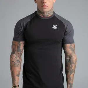 Black and Grey Raglan T-Shirt