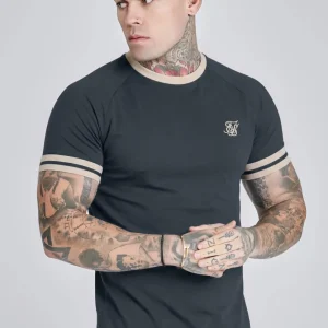 Black and Ecru Tournament T-Shirt