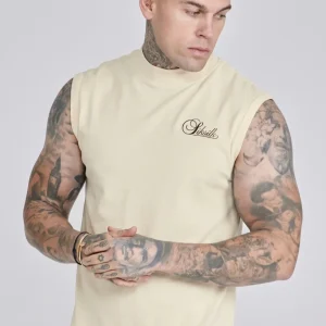 Ecru Sleeveless T-Shirt