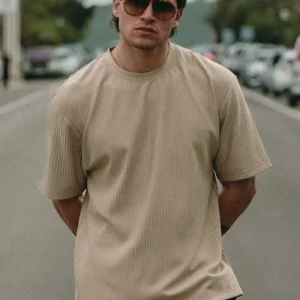 Stone Plisse T-Shirt