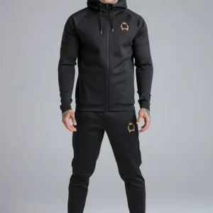 Black Hoodie and Joggers Set