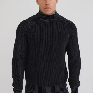 Black High Neck Sweater