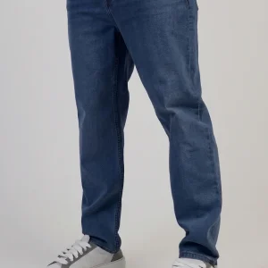 Washed Light Blue Tapered Fit Jeans