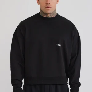 Black Boxy Sweater