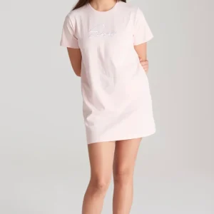 Girls Pink Signature T-Shirt Dress