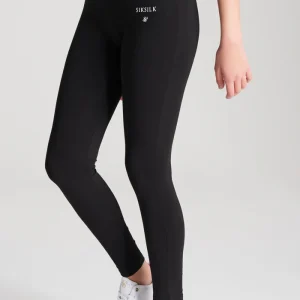 Girls Black Taped Legging